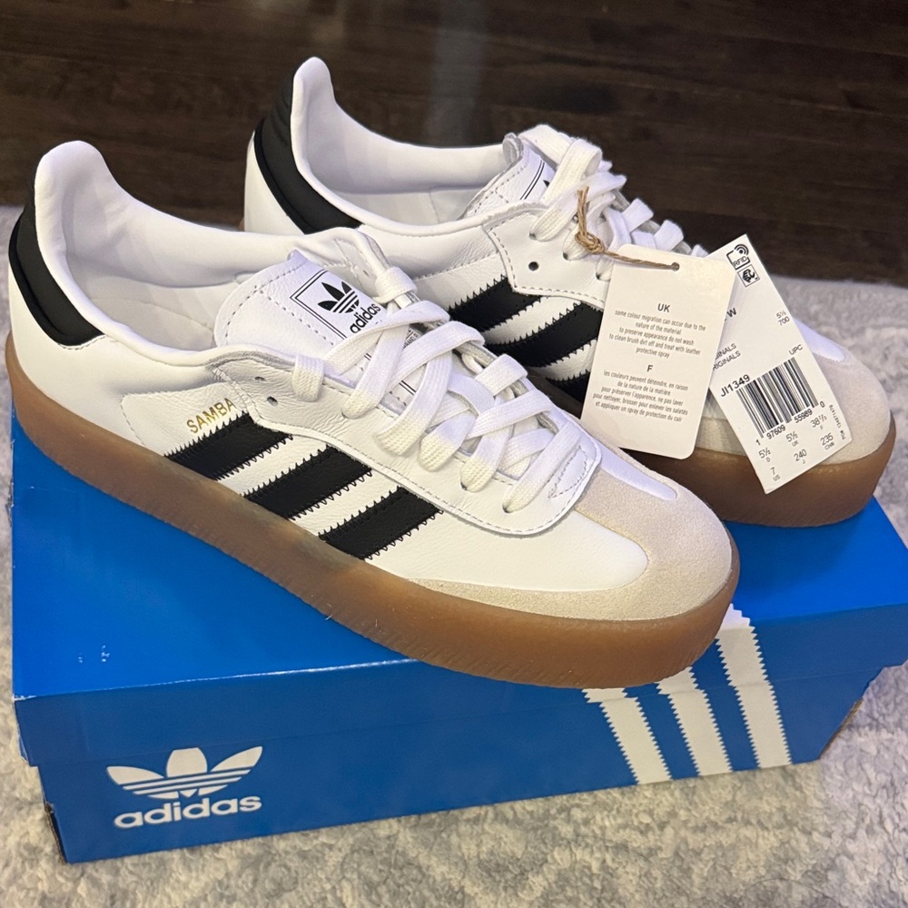 Adidas Samba White Black Gum  Sneakers